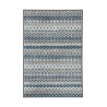 Modern İskandinav Kilim desenli Salon Mutfak Oda Halısı Mavi Gri Halı Kaymaz Yıkanabilir