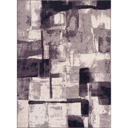 Modern abstrak Geometrik desenli pastel Gri Halı Kaymaz Taban Makinada Yıkanabilir