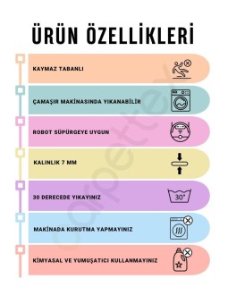 Çocuk Bebek odası eğitici oyun Halısı Trafik temalı Sarı Gri Halı Kaymaz Taban Yıkanabilir
