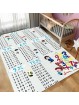 Çocuk Bebek Halısı Çarpım Tablosu eğitici oyun Halısı Gri Halı Yıkanabilir Kaymaz Taban
