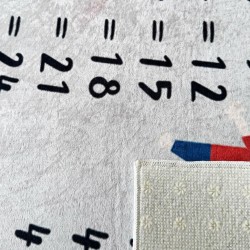 Çocuk Bebek Halısı Çarpım Tablosu eğitici oyun Halısı Gri Halı Yıkanabilir Kaymaz Taban