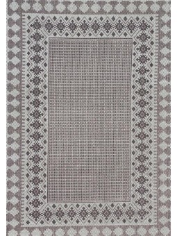 Jüt Hasır Halı Dokuma Taban kilim desenli Krem Bej