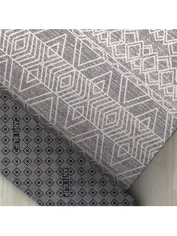 Marokan tarzı Salon Halısı otantik kilim desenli Açık Gri Halı Kaymaz Taban Makinada Yıkanabilir