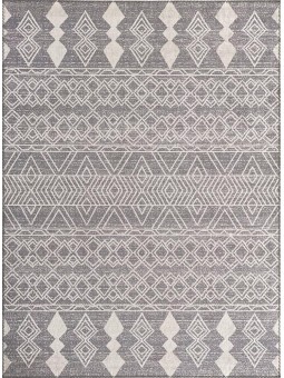 Marokan tarzı Salon Halısı otantik kilim desenli Açık Gri Halı Kaymaz Taban Makinada Yıkanabilir