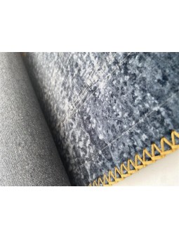 Bambu Halı Salon Halısı Post Pelüş Halı Modern desenli Gold Krem