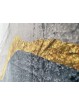 Bambu Halı Salon Halısı Post Pelüş Halı Modern desenli Gold Krem