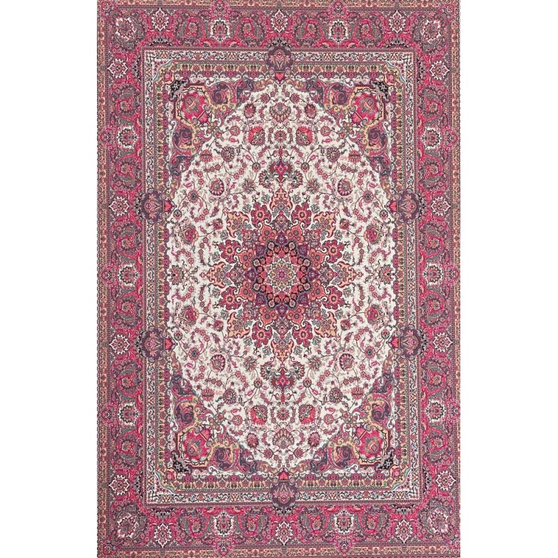 Bambu Halı Salon Halısı Post Pelüş Halı Klasik desenli Pembe Halı Bambu Halı Salon Halısı Post Pelüş Halı Klasik desenli Pembe Halı