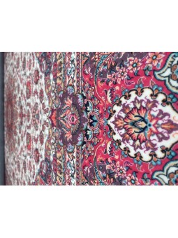 Bambu Halı Salon Halısı Post Pelüş Halı Klasik desenli Pembe Halı  