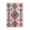  İskandinav otantik kilim desenli Krem Renkli Modern Halı Kaymaz Taban Makinada Yıkanabilir