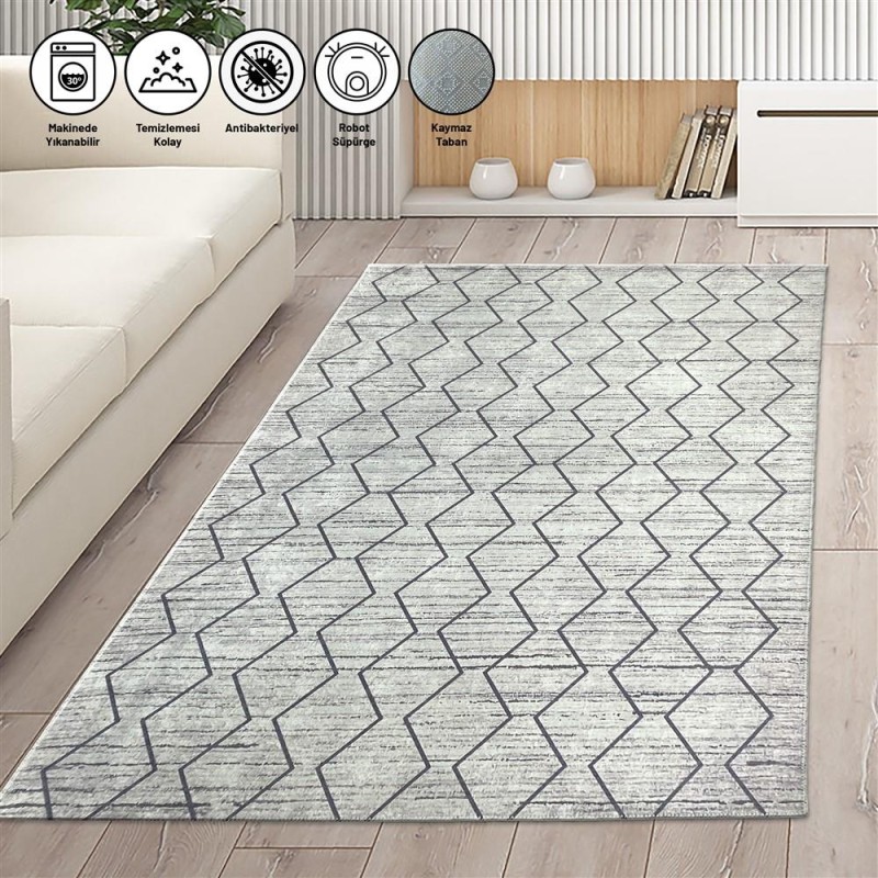 İskandinav baklava desen Salon Oda Mutfak Halısı Krem Pudra Rose Halı Kaymaz Yıkanabilir İskandinav baklava desen Salon Oda Mutfak Halısı Krem Pudra Rose Halı Kaymaz Yıkanabilir
