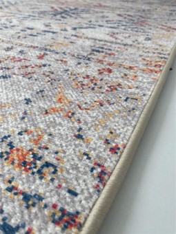 Modern Şönil Dokuma Eskitme İskandinav desenli Bej tonlarda Halı