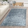 İskandinav Abstrak karo desenli Gri Halı Kaymaz Yıkanabilir