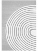 Modern Şönil Dokuma Taban Geometrik desenli Gri Beyaz Halı