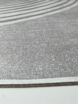 Modern Şönil Dokuma Taban Geometrik desenli Gri Beyaz Halı