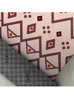 İskandinav kilim tarzı Salon Oda Mutfak Halısı Bej Kırmızı Halı Kaymaz Yıkanabilir