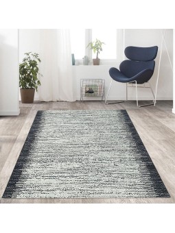 Modern yağmur bordür desenli Salon Mutfak Oda Halısı Siyah Beyaz Halı Kaymaz Yıkanabilir