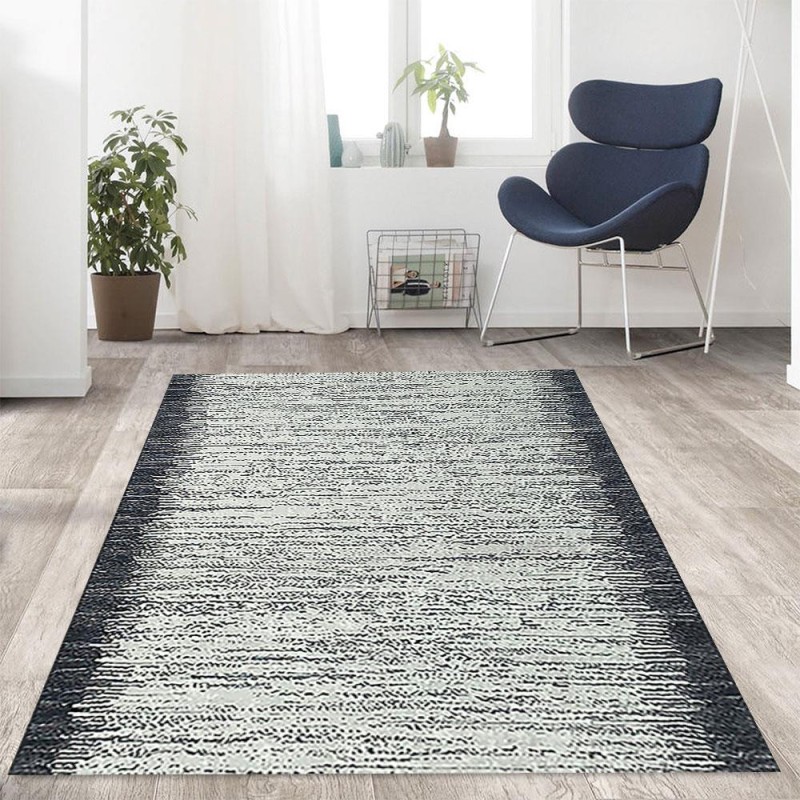 Modern yağmur bordür desenli Salon Mutfak Oda Halısı Siyah Beyaz Halı Kaymaz Yıkanabilir Modern yağmur bordür desenli Salon Mutfak Oda Halısı Siyah Beyaz Halı Kaymaz Yıkanabilir