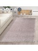 Modern desenli bulanık Pudra Rose Şönil Dokuma Halı Kaymaz Tabanlı