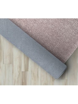 Modern desenli bulanık Pudra Rose Şönil Dokuma Halı Kaymaz Tabanlı