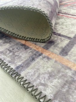 Modern Abstrak Çizgi desenli Salon Mutfak Oda Halısı Karışık renkli Halı Kaymaz Yıkanabilir