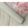 Modern Abstrak Çizgi karma desenli Salon Oda Mutfak Halısı Kırmızı Halı Kaymaz Yıkanabilir